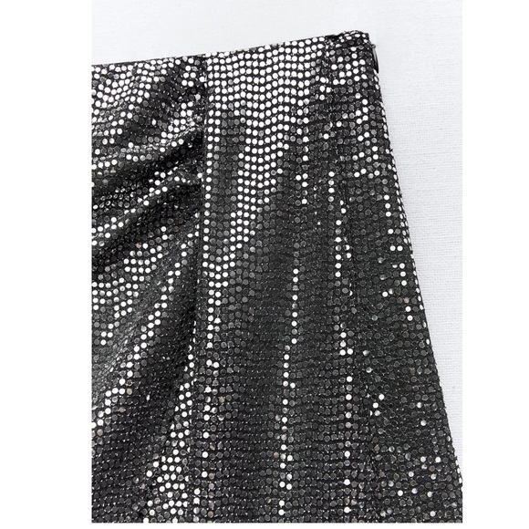 ZARA SPARKLY WRAP FRONT SKORT - Picture 5 of 5
